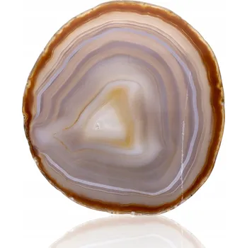 Podtácek Sádra Achát Přírodní Kámen 8-10 cm Podložka Pod Šálek Svíčku