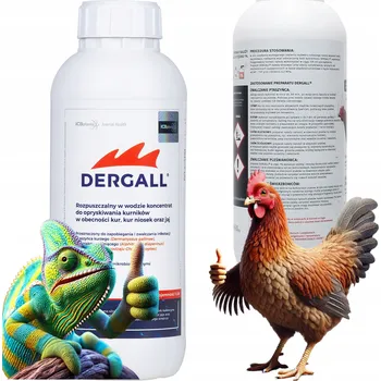 PROSTŘEDEK NA ČMELÍKY, ROZTOČE, PARAZITY – PODPORA PRO SLEPICE A PLAZY DERGALL 1L