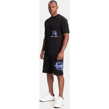 Pánské kraťasy KARL LAGERFELD Sportovní kraťasy 705114 553904 Černá Loose Fit M