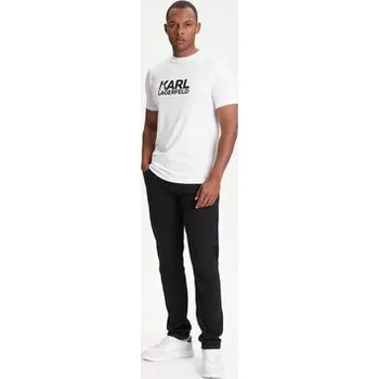 Pánské tričko KARL LAGERFELD T-Shirt 755087 553235 Bílá Regular Fit S