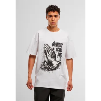 Pánské tričko MJG Heavy Oversized Tee - Pray for you - white 3XL