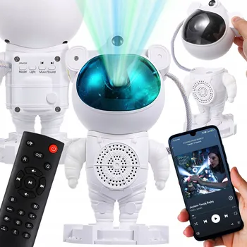 Projekční technika Projektor Noční Oblohy Astronaut Projektor Kosmonaut Noční Lampa s Bluetooth reproduktorem