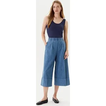 Dámské kalhoty United Colors Of Benetton Kalhoty culottes 4KOWDF09M Modrá Relaxed Fit S