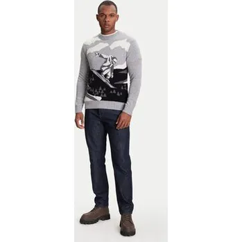 Pánský svetr United Colors Of Benetton Svetr 1244K108R Šedá Regular Fit XXL