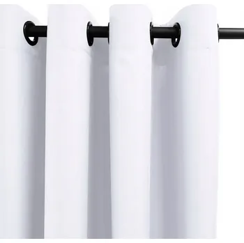 Obraz ZÁCLONY DO OBÝVÁKU NA KOLEČKÁCH 140x200 BÍLÉ PANAMA NA MÍRU