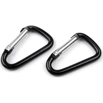 Kovová karabina 23x39 mm, barva 2 černá