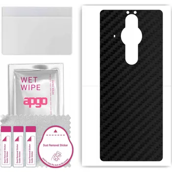 Pouzdro na mobilní telefon Fólie / Ochranná fólie na ZÁDA pro Sony Xperia PRO - Karbonový Vzhled