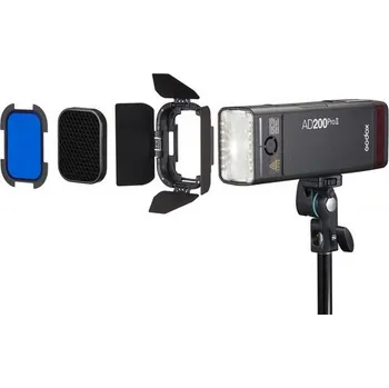 Blesk Klapky s barevnými filtry BD-07II pro speedlite hlavu blesků AD200Pro II