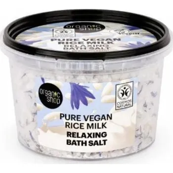 Obraz ORGANIK SHOP Veganské soli do koupele s rýžovým mlékem 300g