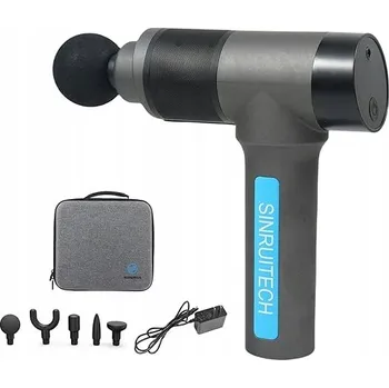 Masážní přístroj Elefor Masážní pistole pro hloubkovou masáž tkání pro sportovce, 8 nástavců