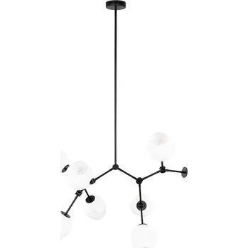 Italux PND-75075-8-BK-WG závěsné stropní svítidlo Ferral E27 + STOLNÍ VENTILÁTOR SE ZVLHČOVAČEM VZDUCHU ICECUBE - RGB