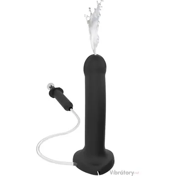 Připínací penis Stříkací dildo Strap-On-Me (velikost L)