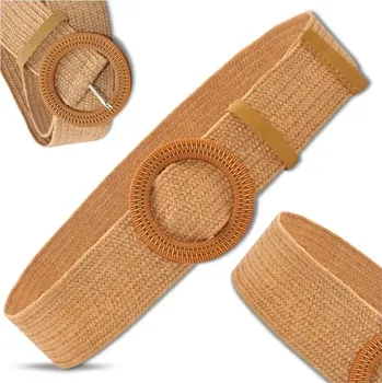 Opasek J&W Dámský elastický opasek Beltina hnědá One size