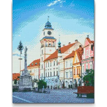 Diamantové malování Painting Queens Diamantové malování Třeboň 2, 40 × 50 cm, vypnuté plátno na rám, hranaté