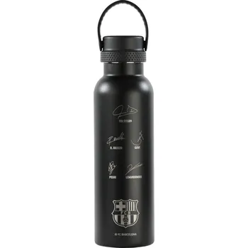 Termoska F.C. Barcelona Termoska FC Barcelona Black Nerezová ocel Silikonový Černá (25 x 7,3 x 7,3 cm)