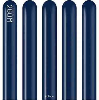 Balónek Modelovací balonky tmavě modré, Standard Navy 260M – 100 ks