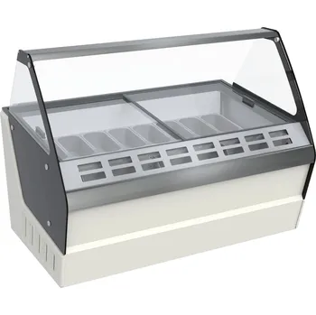 COMBISTEEL Vitrína na zmrzlinu - kapacita 16x5 l