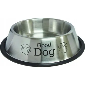 Miska pro psa Jedna kovová miska Happet stříbrná 0,7 l