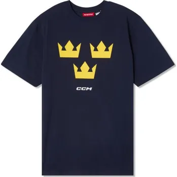 Pánské oblečení CCM Triko CCM Flag Sweden SR, Velikost S 1029512