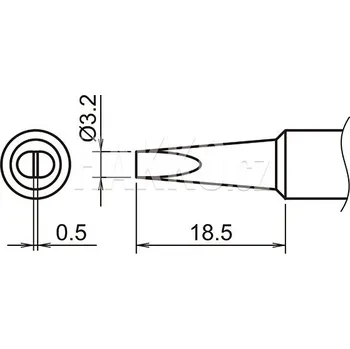 Pájecí hrot Pájecí hrot HAKKO T19-D32 - 102002991