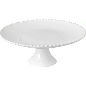 COSTA NOVA Pearl Talíř na noze, výška: 128 mm, ø: 340 mm, Bílá