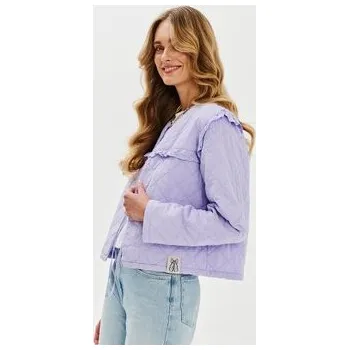 Dámské oblečení NAOKO Bunda pro přechodné období Magnolia Fialová Regular Fit XS_S