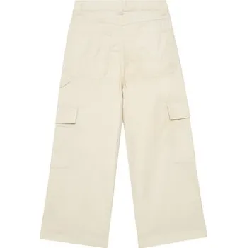 Dámské kalhoty United Colors Of Benetton Kalhoty z materiálu 4L2VCE040 Béžová Wide Leg 140