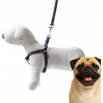 Vodítko pro psa Vodítko + popruhy Soft Style Happet černé reflexní M 1.5 cm