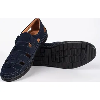 Pánské polobotky Krásné polobotky pánské tmavě modré 40