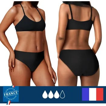 Dámské plavky PLIM UNDERWEAR Spodní díl menstruačních plavek – Vysoká absorpce 36 ČERNÁ