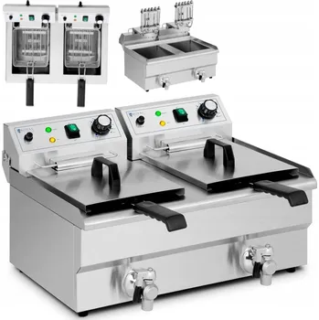 fritéza Dvoukomorová fritéza Royal Catering RCPSF 18ETH821-495 11 l 3000 W
