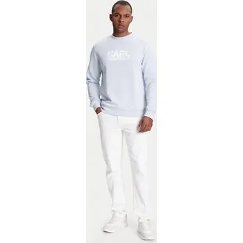 Pánská mikina KARL LAGERFELD Mikina 705091 553917 Světle modrá Regular Fit XXL