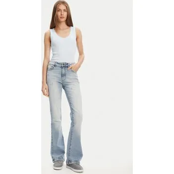 United Colors Of Benetton Top 3GA2DH010 Světle modrá Slim Fit XS