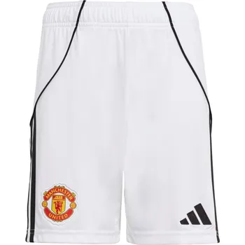 Chlapecké kraťasy adidas Manchester United Home Shorts 2025 2026 Juniors White 11-12 Years