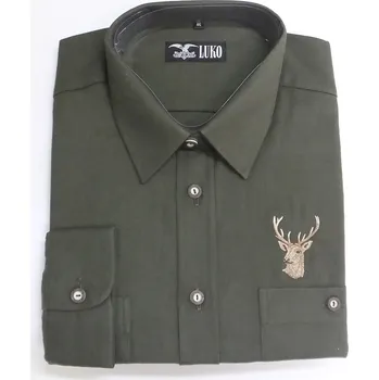 Pánská košile Košile LUKO 122217 dlouhý rukáv vel. 42