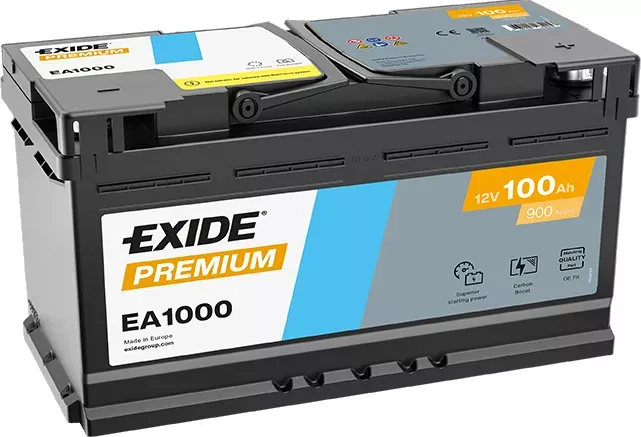Autobaterie EXIDE Premium 12V 100Ah 900A EA1000
