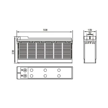 Autobaterie akumulátor MWLFT 105-12h 12V 105Ah