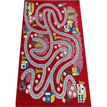 Koberec Dětský kusový koberec Color kids 02 červený 200x290