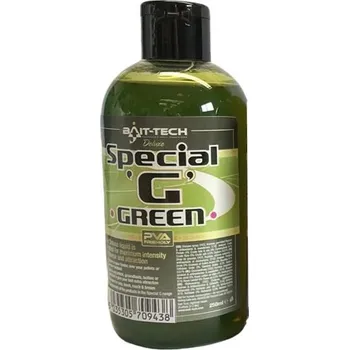 Návnadové aroma Bait-Tech tekutý posilovač Deluxe Special G Green 250 ml