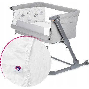 Prostěradlo Prostěradlo mušelínové SKIDDOU Natt 50x82 s gumou, mušelín