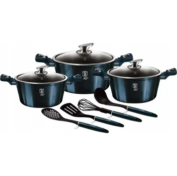 Sada nádobí Berlinger Haus 02596METALLIC Sada hrnců 10 dílů.