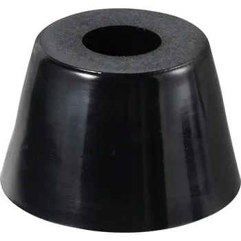 TRU COMPONENTS TC-11654328 podstavná nožka přístrojová zašroubovatelná, kulatá černá (š x v) 27 mm x 18 mm 1 ks