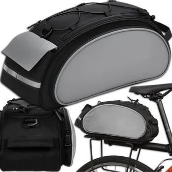 brašna na kolo Zadní voděodolná Cyklistická brašna MEMFLOW černá 13 l polyester