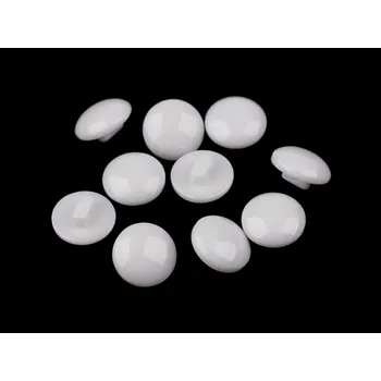 Knoflík Knoflík plastový spodní přišívání 12,5mm - bílá