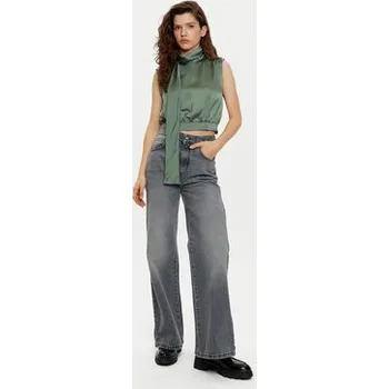 Dámská halenka HUGO Halenka Canile-1 50530475 Zelená Regular Fit 40