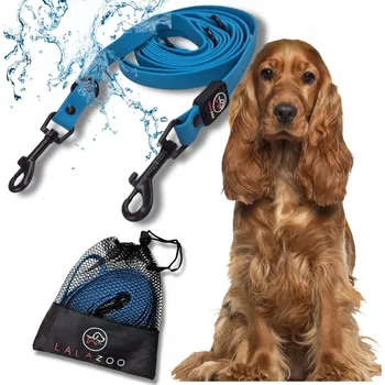 Vodítko pro psa VODÍTKO NASTAVITELNÉ tréninkové PŘEPÍNACÍ voděodolné PVC 5M modré