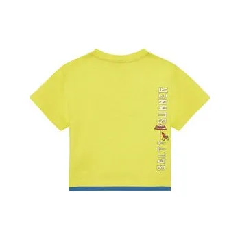 Pánské tričko United Colors Of Benetton T-Shirt 3SLUG10JF Žlutá Regular Fit 116