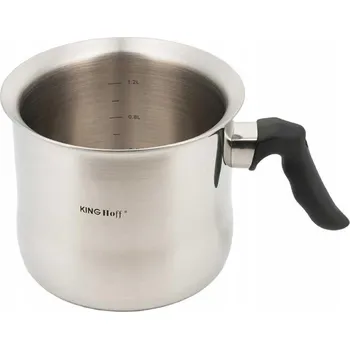 Hrnec HRNEC NA VAŘENÍ MLÉKA S PÍŠŤALKOU 1.5 L NA PLYN NEREZOVÁ OCEL KINGHOFF