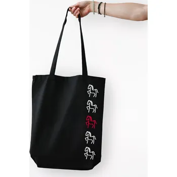 CityZen - VÁŇA Bavlněná taška černá Koník