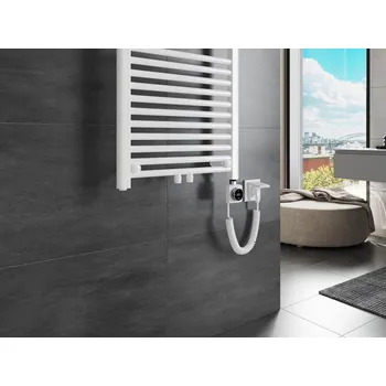 Radiátor Mexen Mars, elektrické topné těleso 1500 x 600 mm, 900 W, bílá, W110-1500-600-6900-20